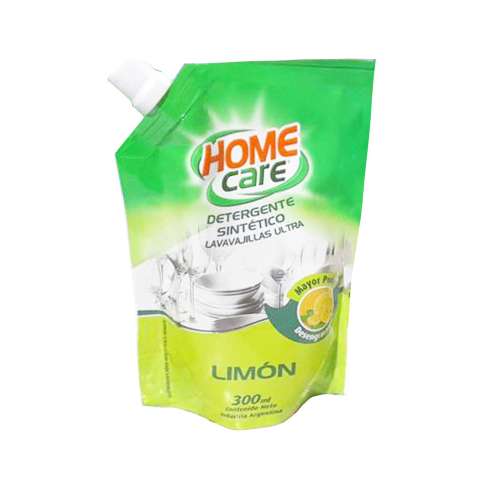 Detergente para Lavavajillas Limón 300 Ml Home Care